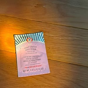 KP bump eraser body scrub sample